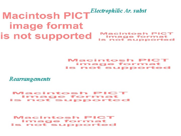 Electrophilic Ar. subst Rearrangements 