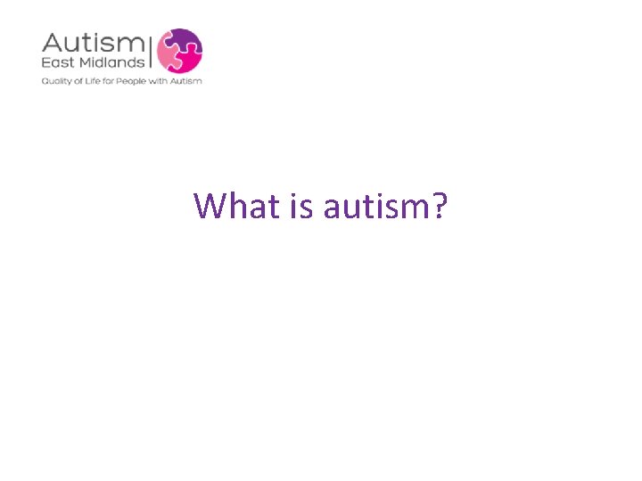 What is autism? 