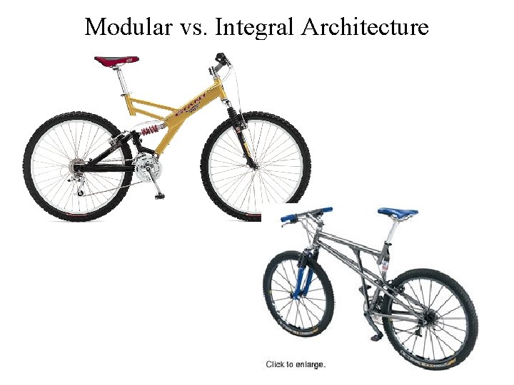 Modular vs. Integral Architecture 