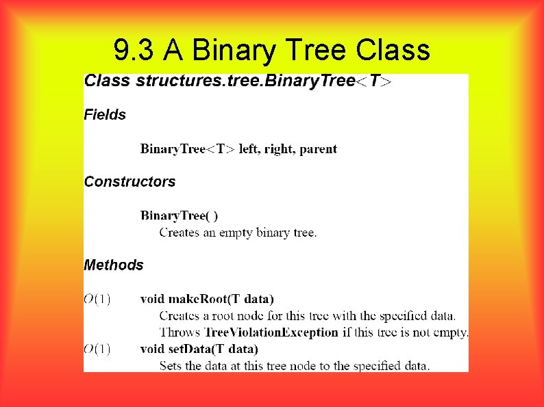 9. 3 A Binary Tree Class 