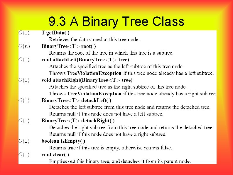 9. 3 A Binary Tree Class 
