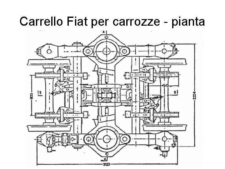 Carrello Fiat per carrozze - pianta 