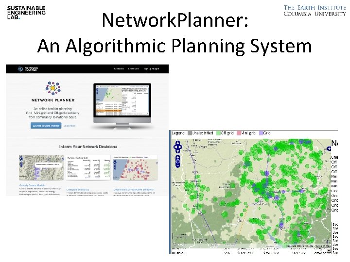 Network. Planner: An Algorithmic Planning System 
