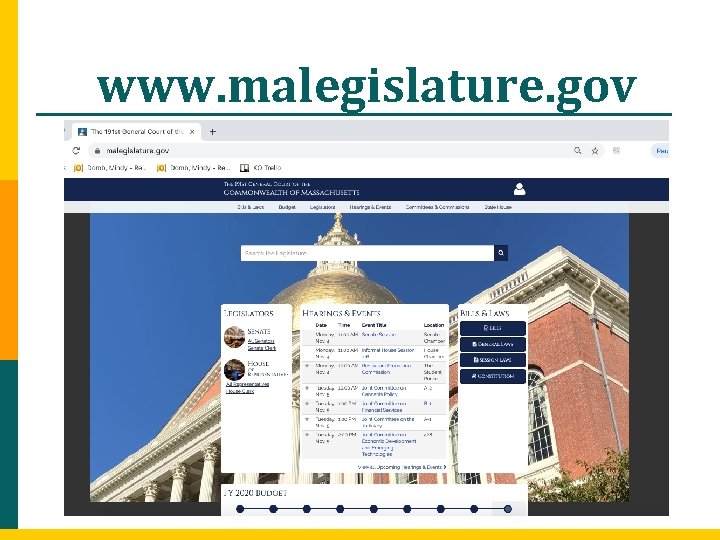 www. malegislature. gov 