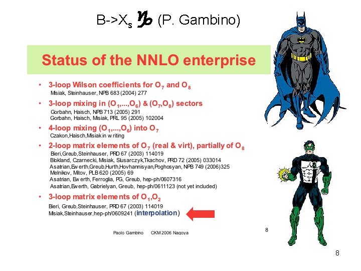 B->Xs (P. Gambino) 8 