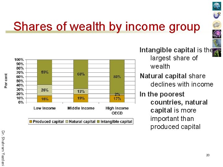 Shares of wealth by income group Intangible capital is the largest share of wealth