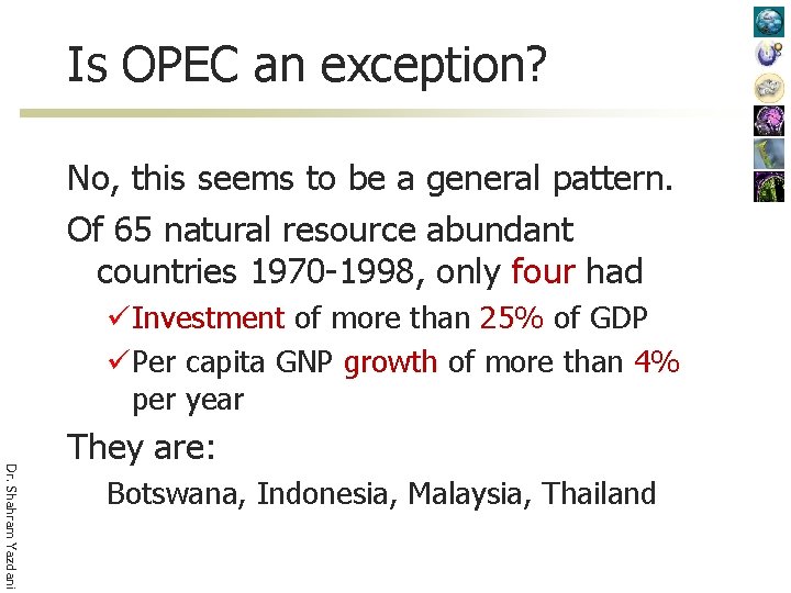 Is OPEC an exception? No, this seems to be a general pattern. Of 65