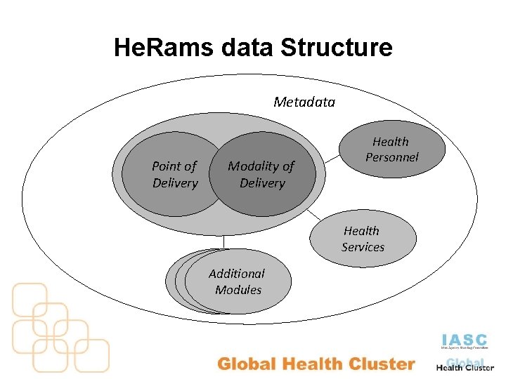 He. Rams data Structure Metadata Point of Delivery Modality of Delivery Health Personnel Health