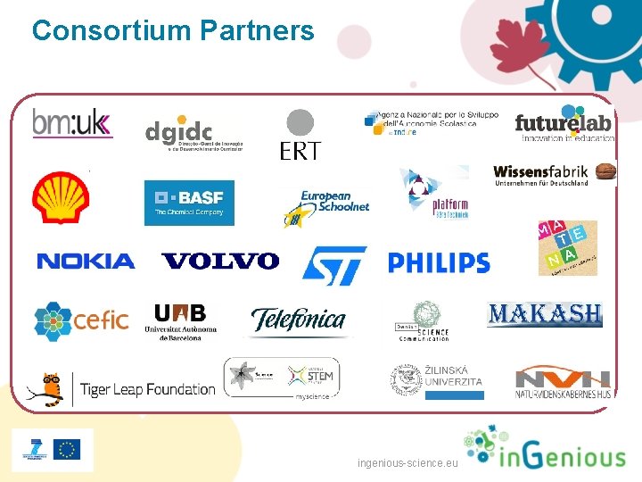 Consortium Partners ingenious-science. eu 