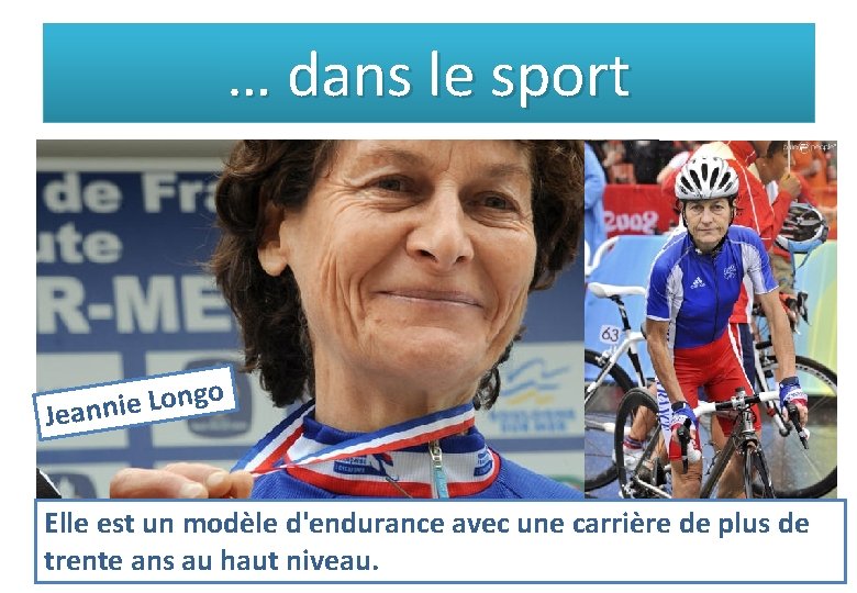 … dans le sport o g n o L e i Jeann Elle est … dans le sport o g n o L e i Jeann Elle est