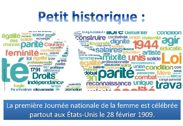 La première Journée nationale de la femme est célébrée partout aux États-Unis le 28