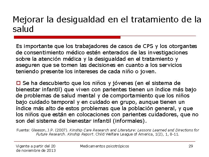 Mejorar la desigualdad en el tratamiento de la salud Es importante que los trabajadores