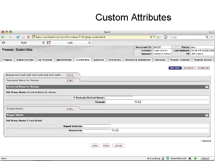 Custom Attributes 