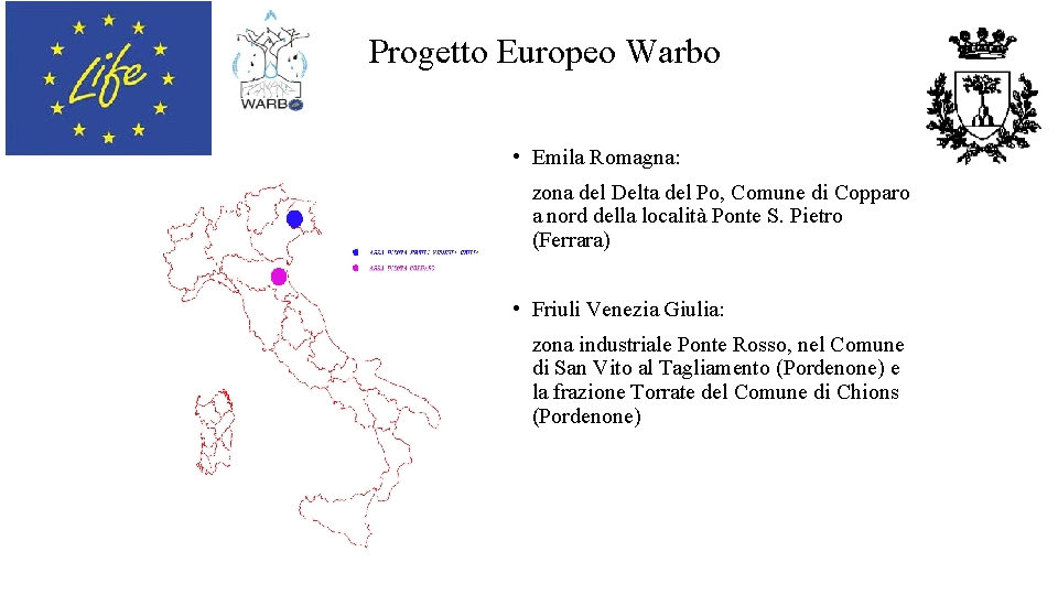 Progetto Europeo Warbo • Emila Romagna: zona del Delta del Po, Comune di Copparo