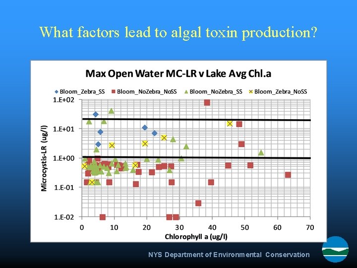 What factors lead to algal toxin production? NYS Department of Environmental Conservation 