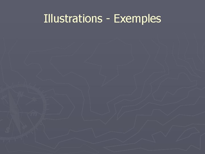 Illustrations - Exemples 