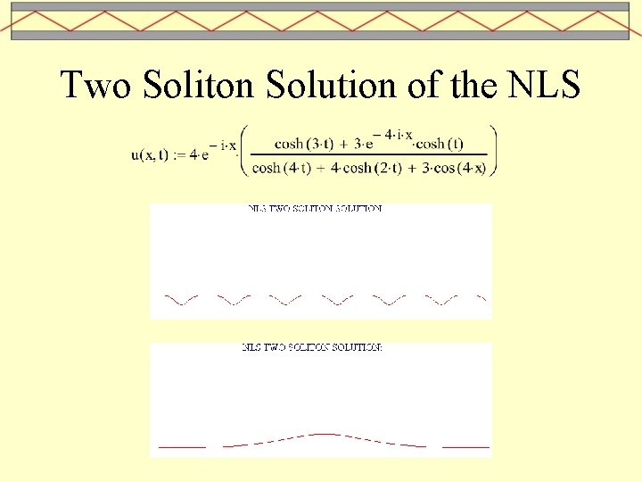 Two Soliton Solution of the NLS 