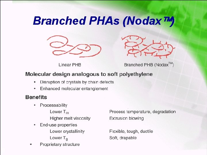 Branched PHAs (Nodax ) 8 