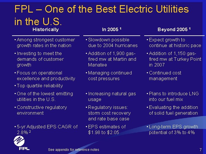 FPL – One of the Best Electric Utilities in the U. S. Historically In