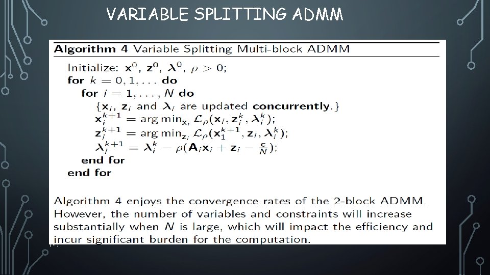 VARIABLE SPLITTING ADMM [47] 