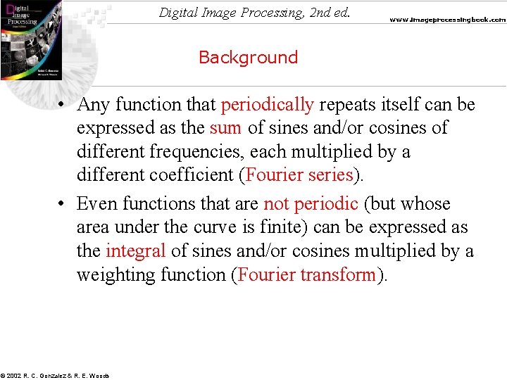 Digital Image Processing 2 nd ed www imageprocessingbook