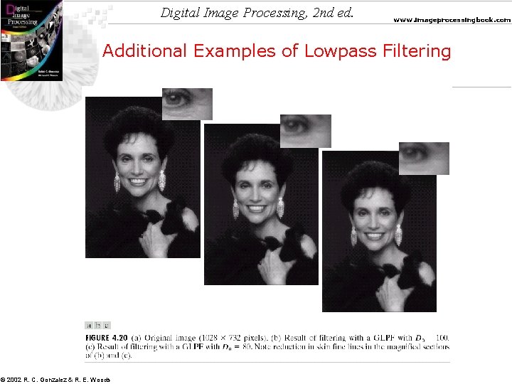 Digital Image Processing, 2 nd ed. www. imageprocessingbook. com Additional Examples of Lowpass Filtering