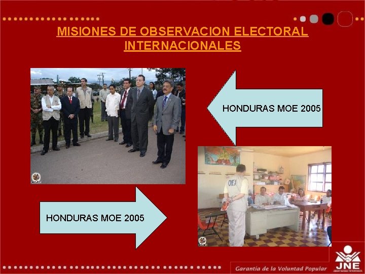 MISIONES DE OBSERVACION ELECTORAL INTERNACIONALES HONDURAS MOE 2005 