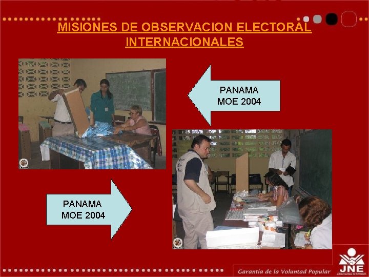 MISIONES DE OBSERVACION ELECTORAL INTERNACIONALES PANAMA MOE 2004 