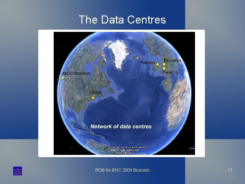 The Data Centres ROB for BNC 2009 Brussels 11 