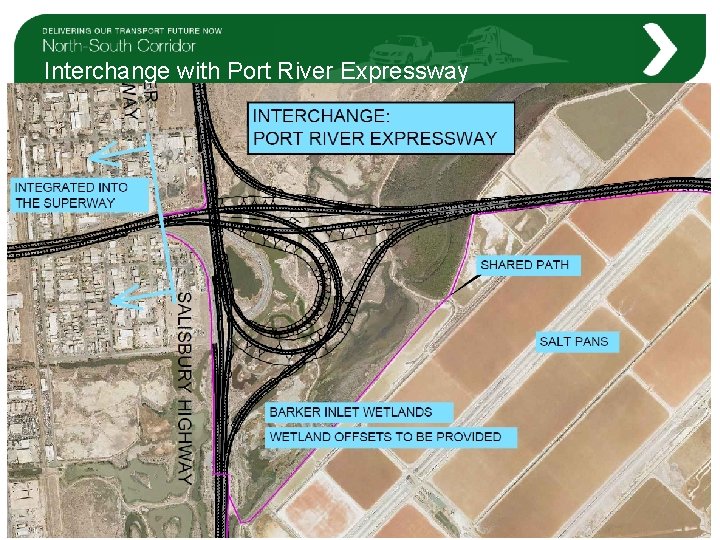 Interchange with Port River Expressway 