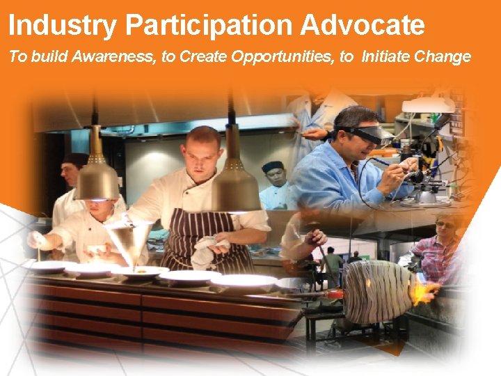 Industry Participation Advocate To build Awareness, to Create Opportunities, to Initiate Change Office of