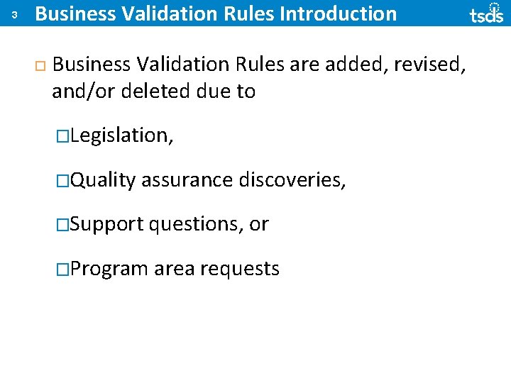 Simple Solution Brighter Futures 2018 2019 BUSINESS VALIDATION