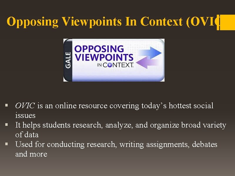 Cengage Learning Opposing Viewpoints In Context Usability Test