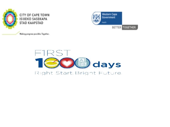 FIRST 1000 DAYS SERVICE IMPLICATIONS 1 st 1000 Days Initiative Roadshow E Malek, J