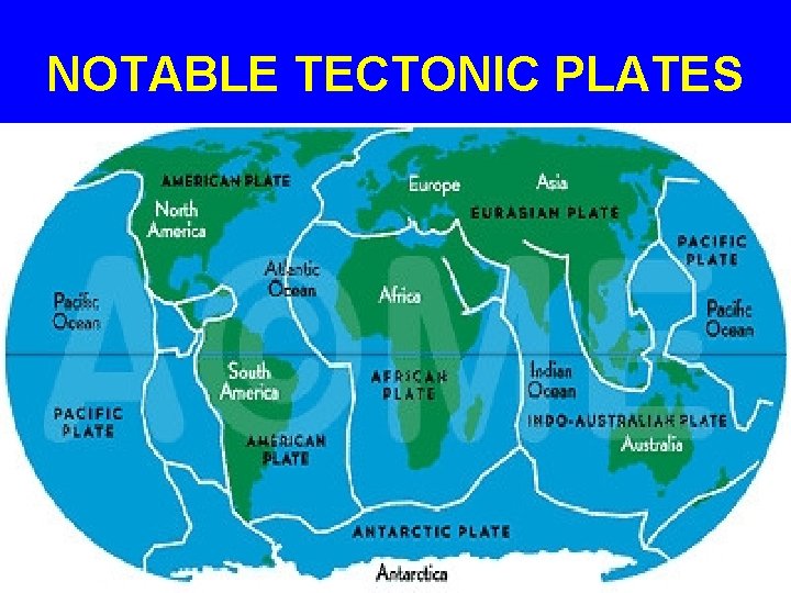 NOTABLE TECTONIC PLATES 