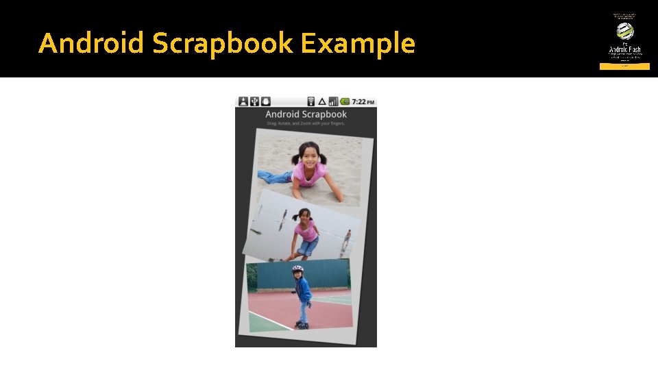 Android Scrapbook Example 
