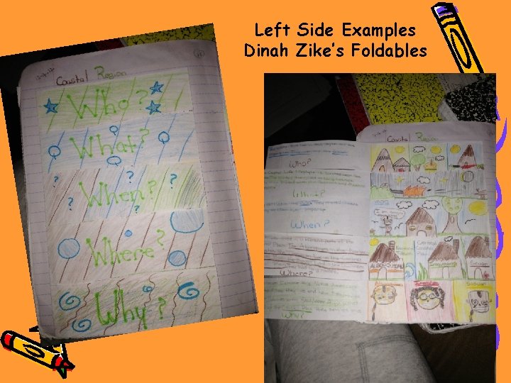 Left Side Examples Dinah Zike’s Foldables 