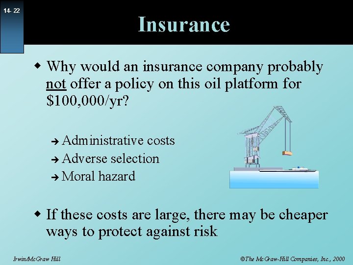 14 - 22 Insurance w Why would an insurance company probably not offer a