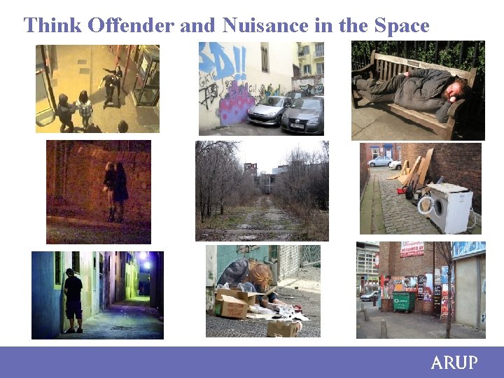 Think Offender and Nuisance in the Space 