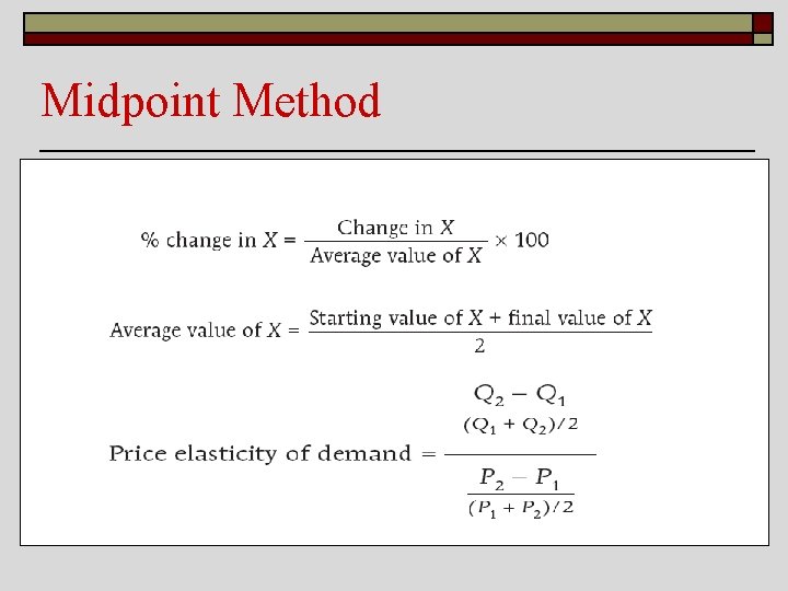 Midpoint Method 
