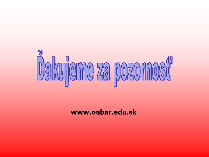 www. oabar. edu. sk 