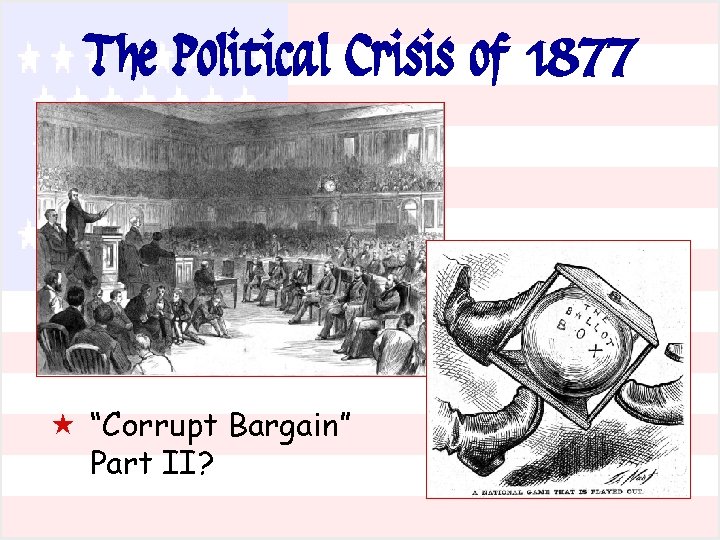 The Political Crisis of 1877 « “Corrupt Bargain” Part II? 