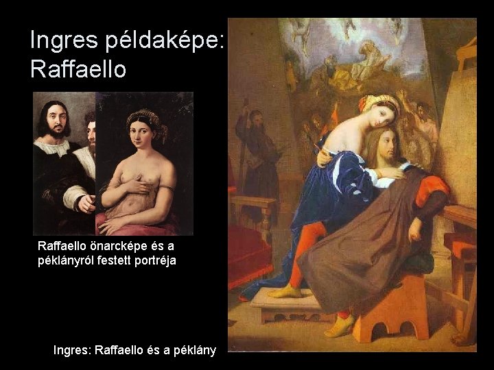 Ingres példaképe: Raffaello önarcképe és a péklányról festett portréja Ingres: Raffaello és a péklány