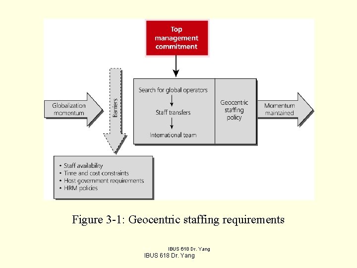 Figure 3 -1: Geocentric staffing requirements IBUS 618 Dr. Yang 