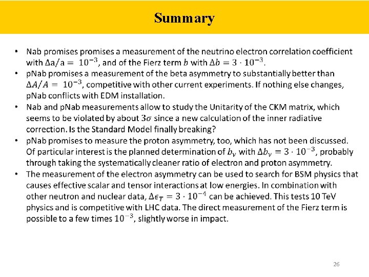 Summary 26 