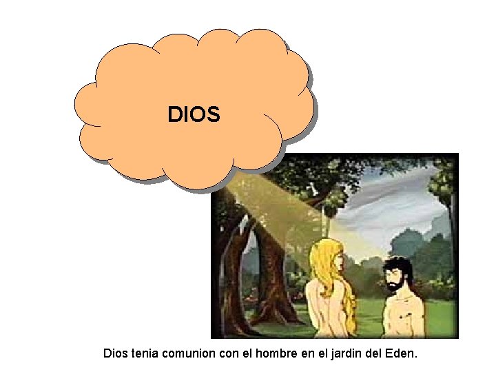 DIOS Dios tenia comunion con el hombre en el jardin del Eden. 