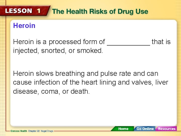 Heroin is a processed form of ______ that is injected, snorted, or smoked. Heroin