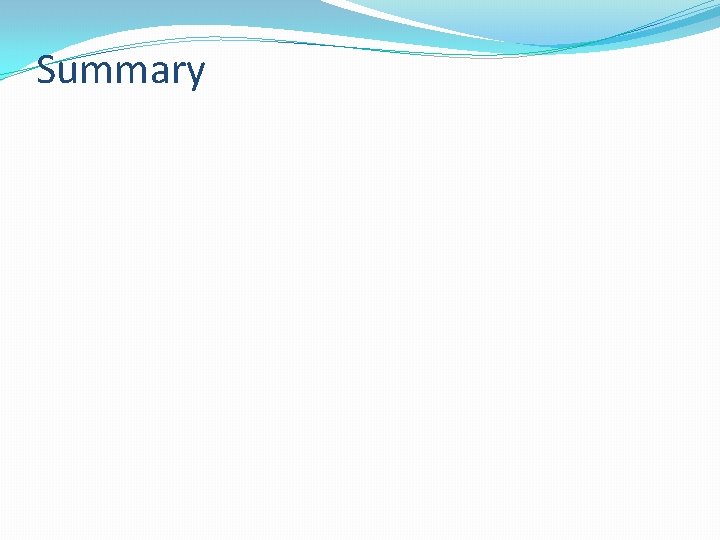 Summary 