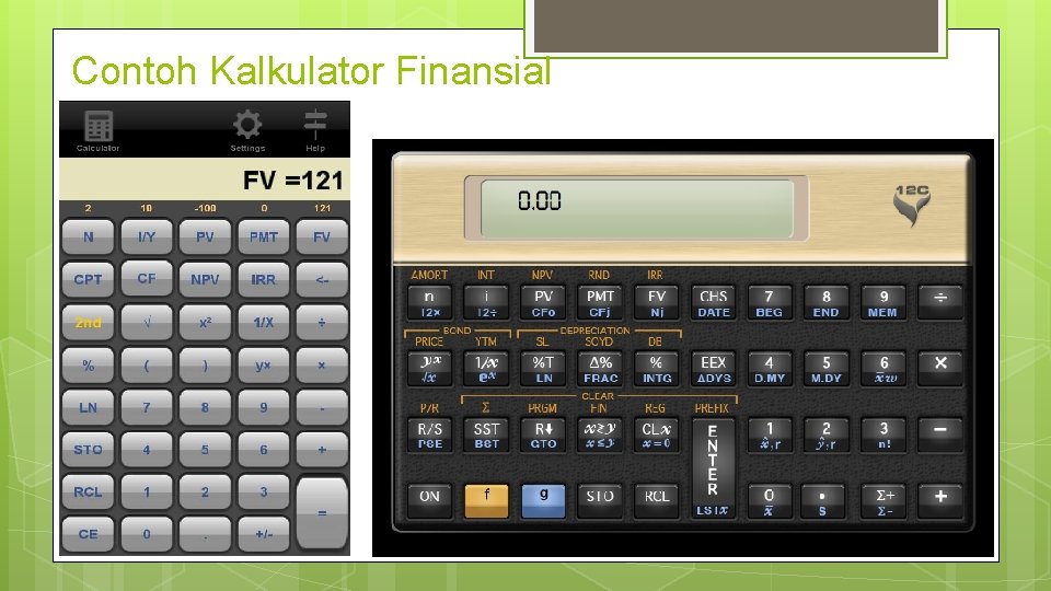 Contoh Kalkulator Finansial 
