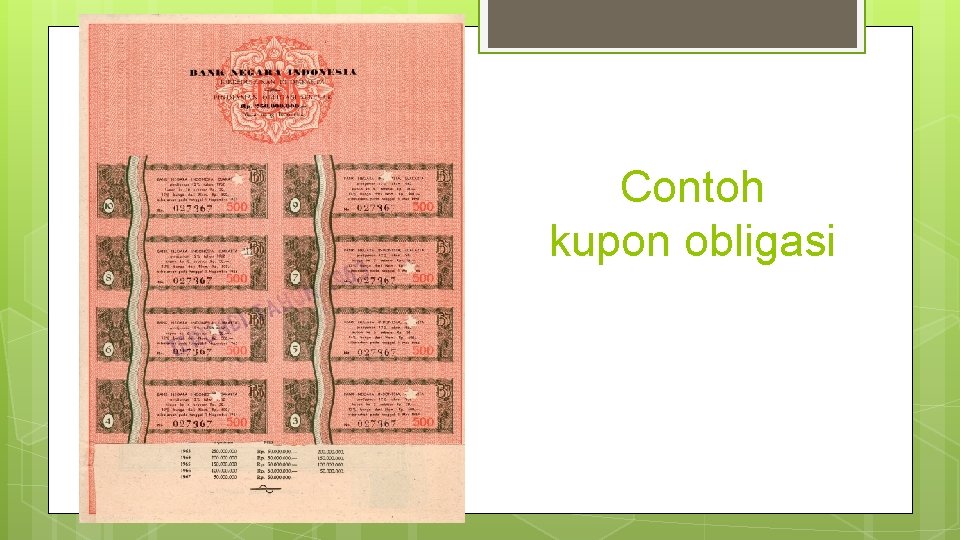 Contoh kupon obligasi 